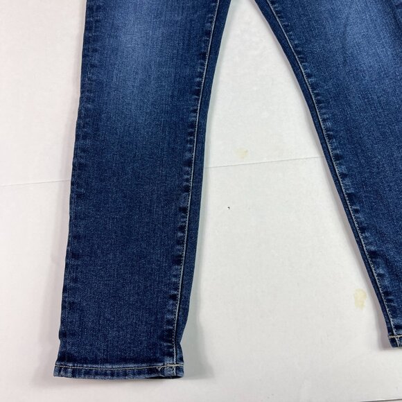 Edwin Jeans Women's 28x24* Pixie Crop 9" Mid Rise Skinny Blue Faded Denim Tag 27 - Picture 7 of 16